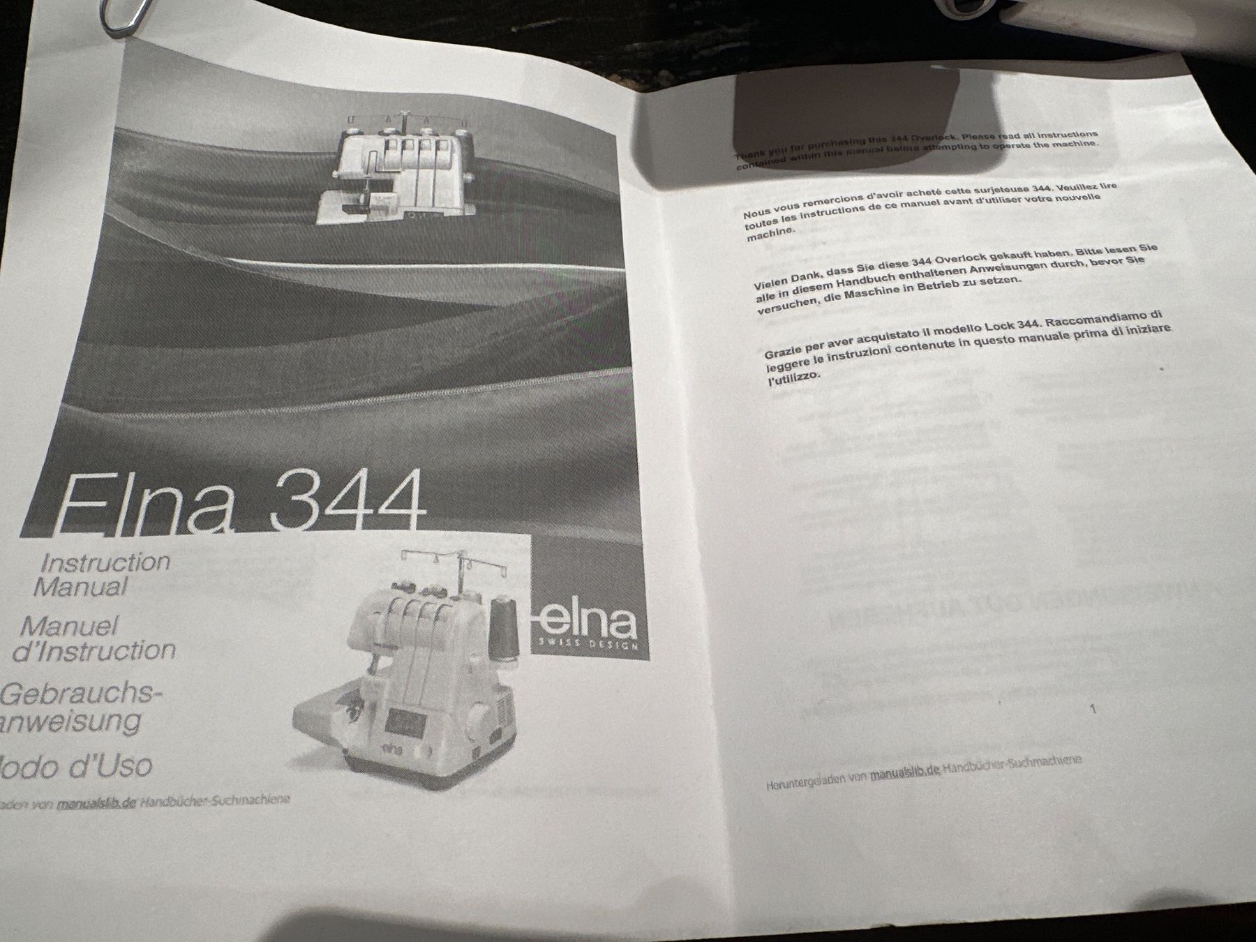 Elna Macchine da cucire: Elna 344 Overlock Maschine – Usato da Grüningen venduto da lovinho 2