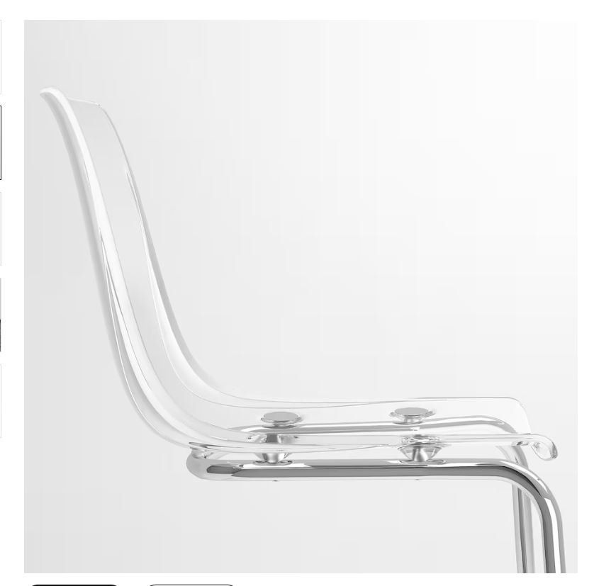 Ikea Stühle: TOBIAS - Stuhl, transparent/chromed – Neu (gemäss Beschreibung) aus Mols von Jeffrey_Daeng 4