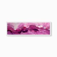 Acryl-Bild 20x60cm - "Farbenfeuer weinrot"