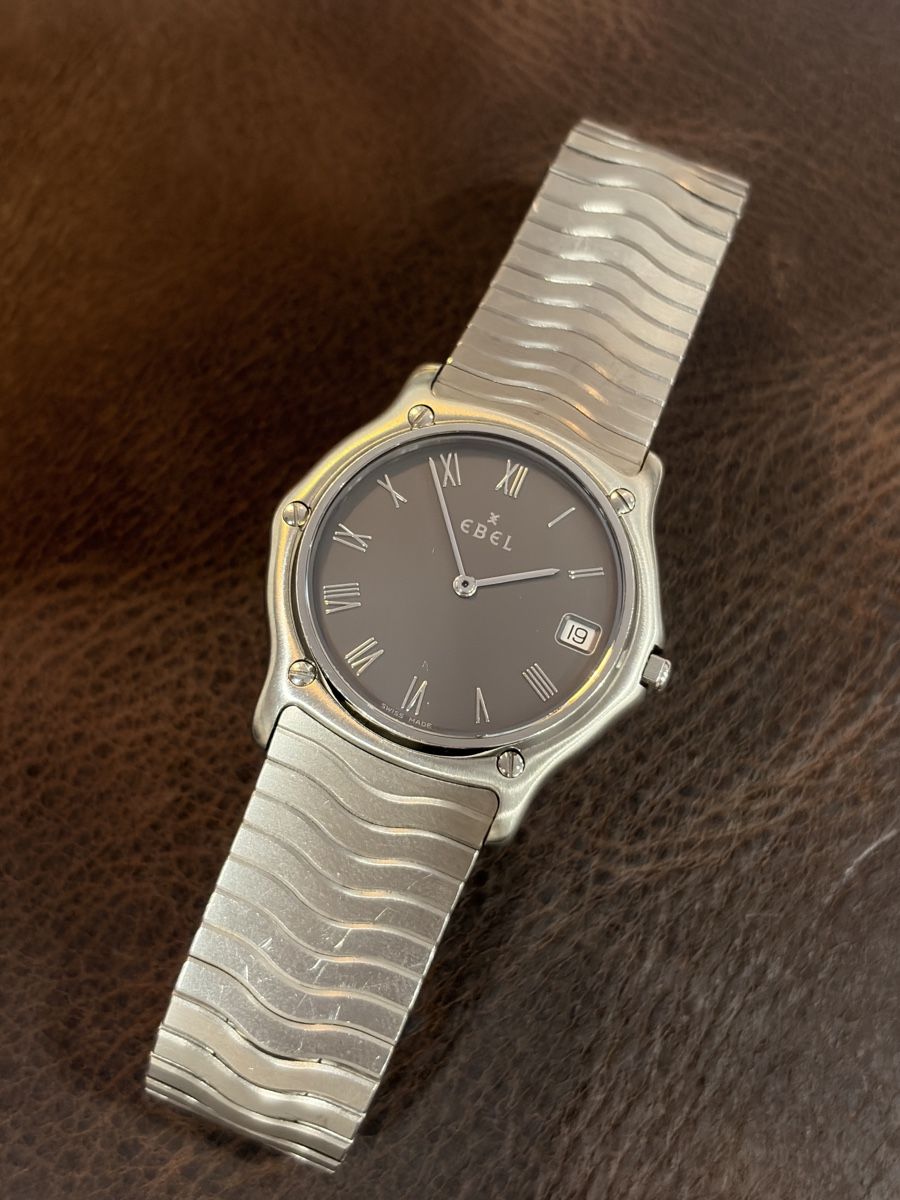 Ebel Montres: Ebel Classic Wave Grey Dial Quartz 35mm – D'occasion à Zürich par atticsale