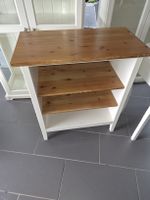 Kücheninsel Holz Weiss mit 2 Regalen Breite 78cm