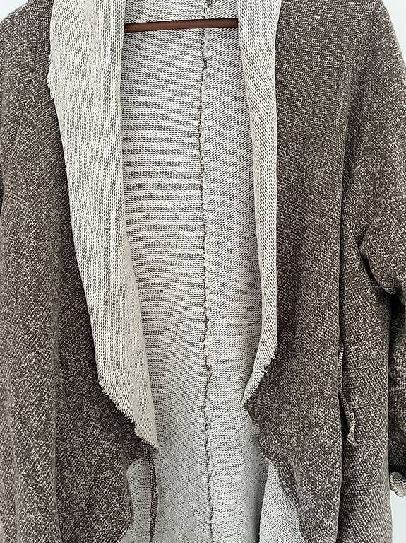 Giacche: Poncho / Strickjacke - Onesize - creme/braun meliert – Usato da Humlikon venduto da kar_xhg8 1