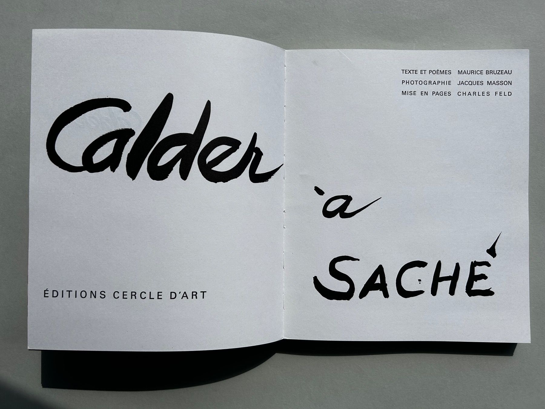Bücher: Calder "à Saché" seltener Bildband – Gebraucht aus Zürich von Coffeetable88 1