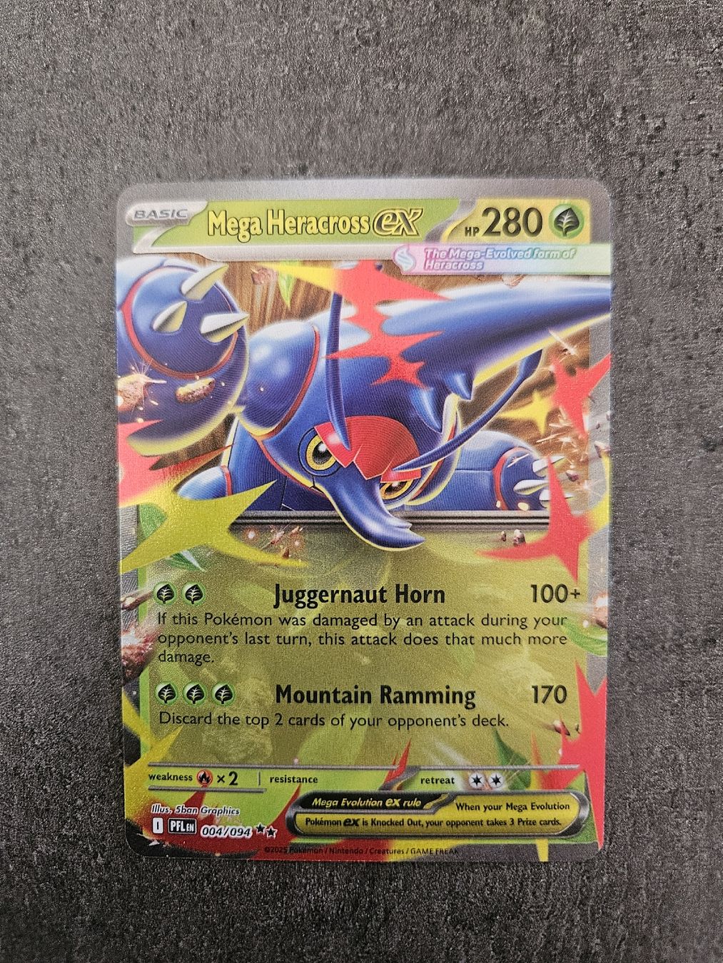 Pokémon Carte collezionabili: Mega Heracross EX PFL EN 004/094 – Nuovo (secondo la descrizione) da Aarau venduto da san_pb85