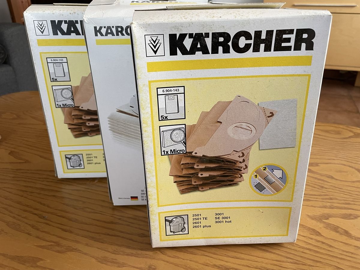 Kärcher Aspirapolveri & Accessori: Kärcher Filtersäcke – Nuovo e nell'imballaggio originale da Härkingen venduto da Blackcorvette 2
