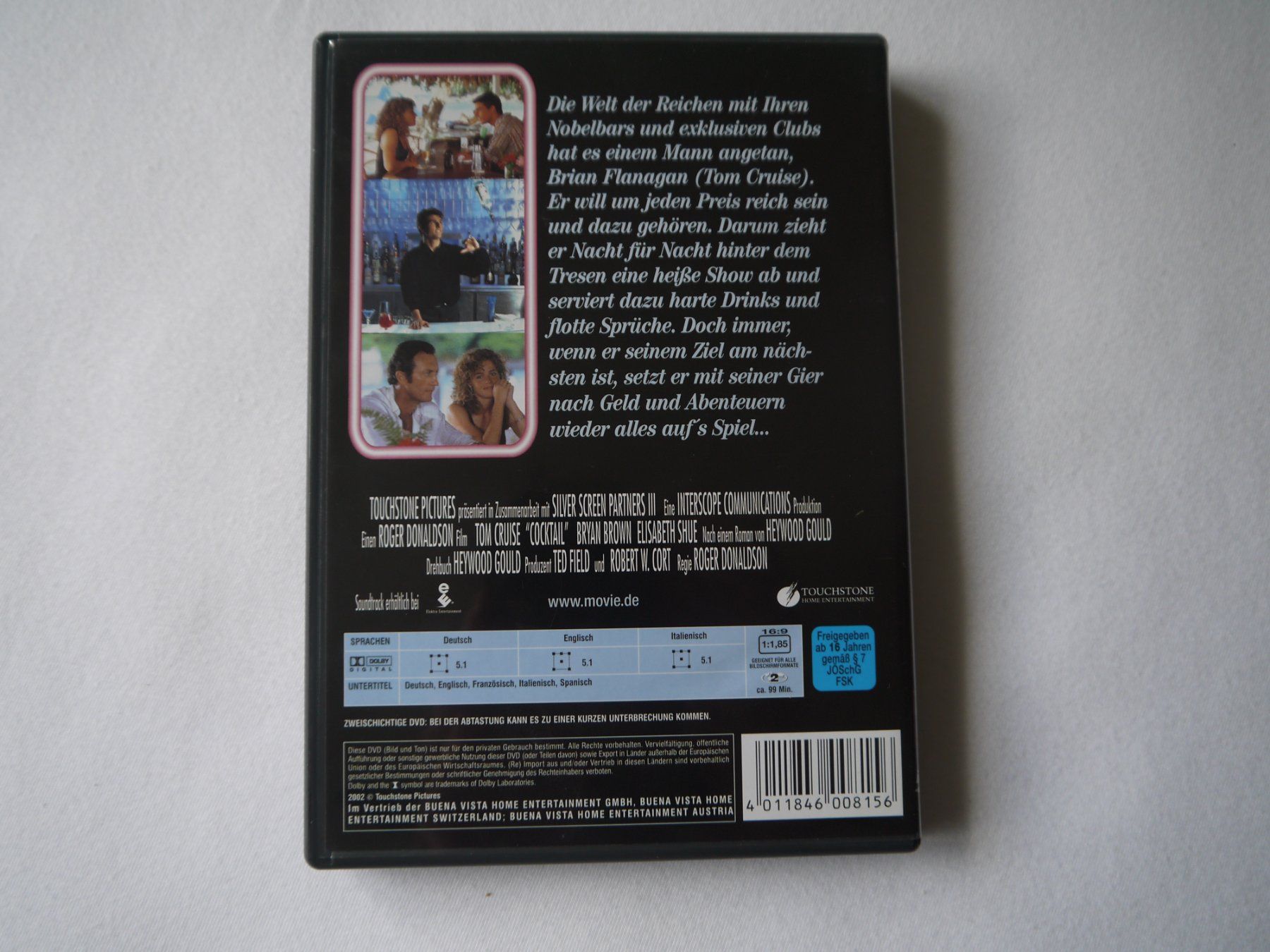 Alle DVDs: COCTAIL - Tom Cruise – Gebraucht aus Hagendorn von Blaf 1