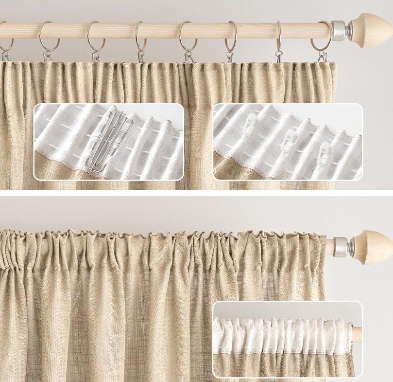 Tende: Vorhänge Leinen 2er Set BxH 140x175cm – Nuovo (secondo la descrizione) da Adlikon b.Regensdorf venduto da MK-VORHANGSERVICE 2