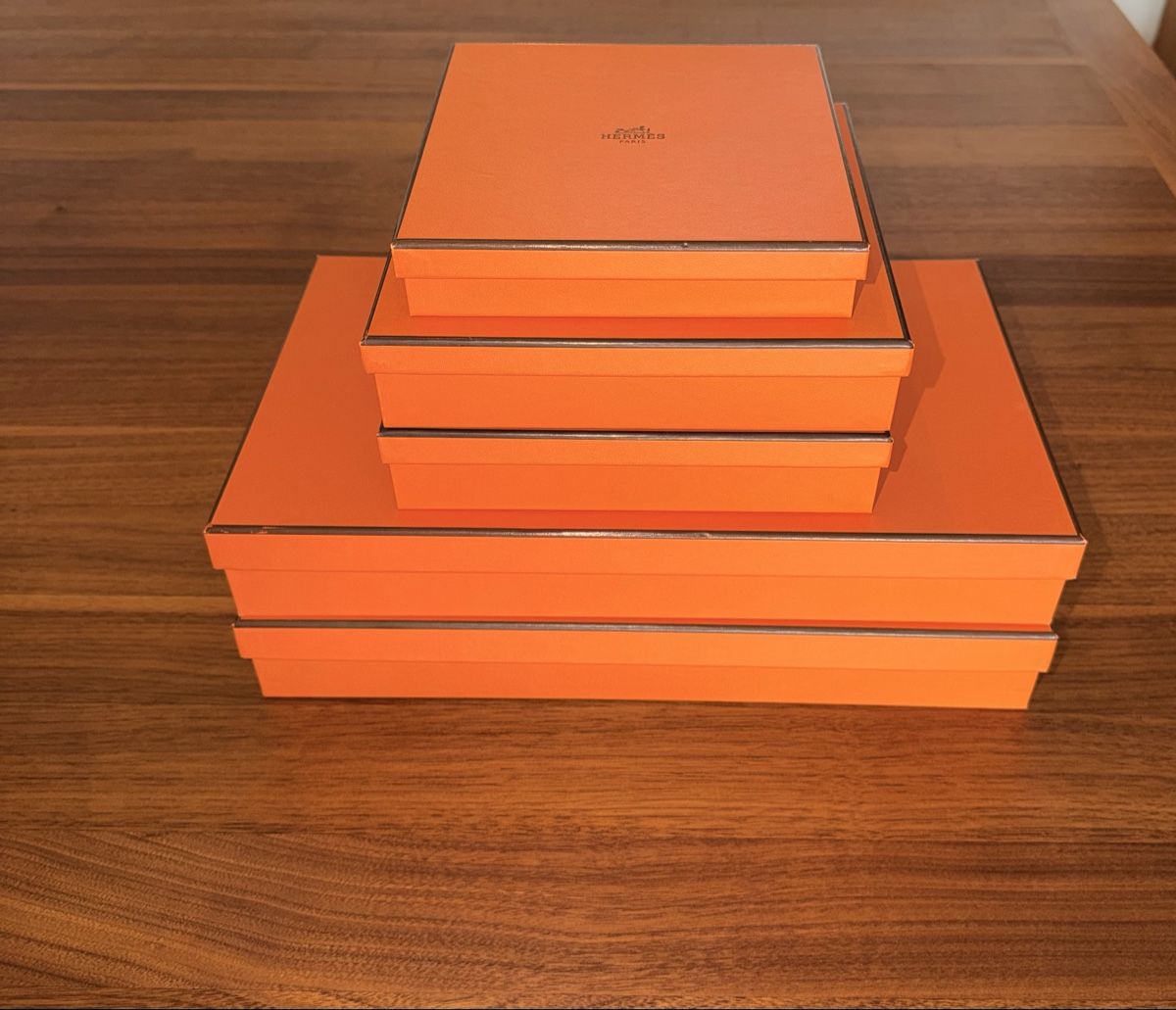 Hermès Pots: Hermes Orange Gift Boxes Set - 5 Pcs  – Neuf (Voir description) à Erlenbach ZH par topchick 2