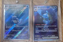 Pokémon Karten 151 / Wartortel, Blastoise Ex Top EN