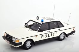 Volvo 240 GL 1984-1991 "Politi Denmark" weiss / schwarz 1:18