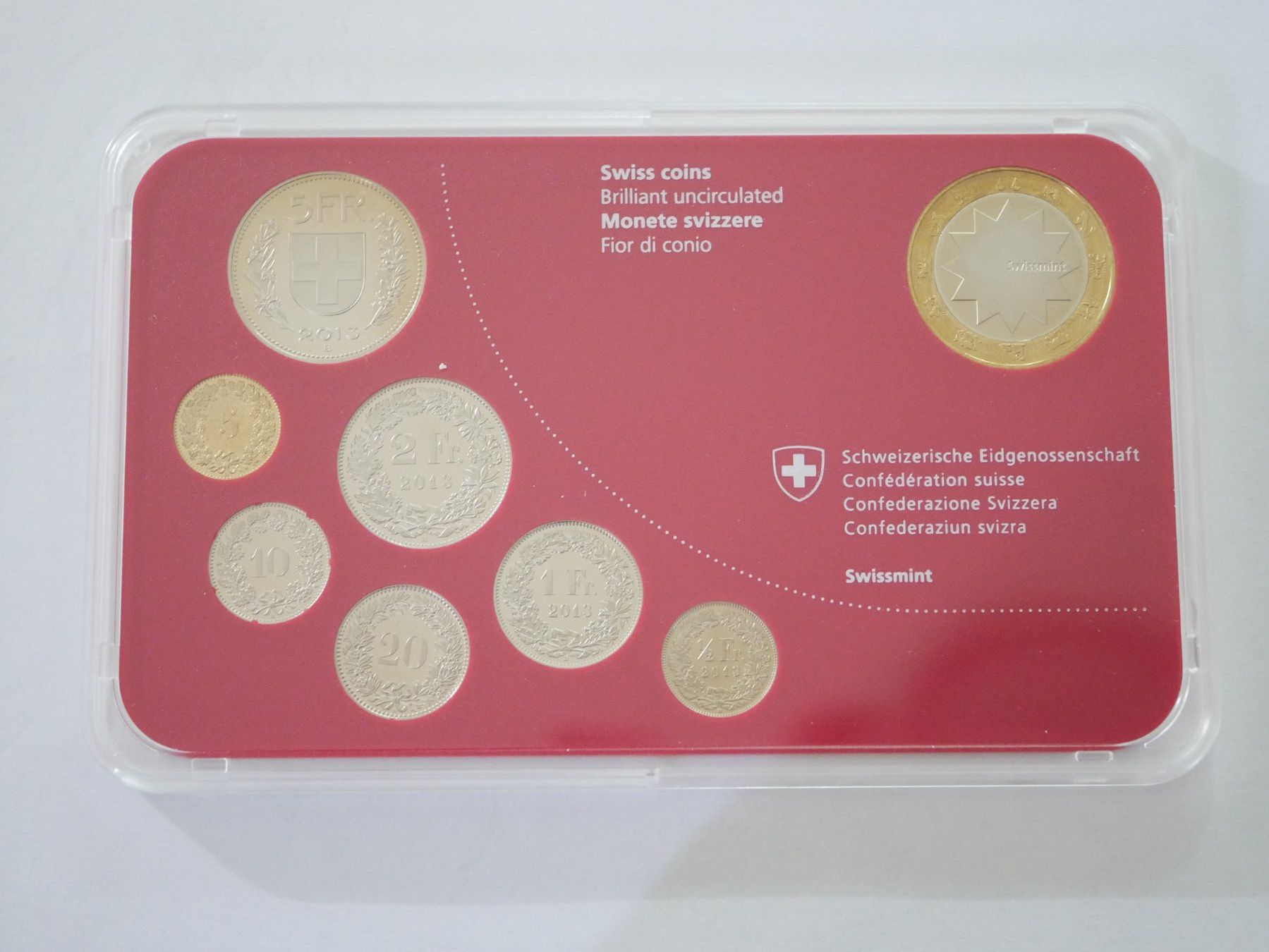 Tutti le monete: Schweizer Baby Münzsatz 2013 stgl ***TOP*** – Nuovo e nell'imballaggio originale da Kreuzlingen venduto da Samson01 2