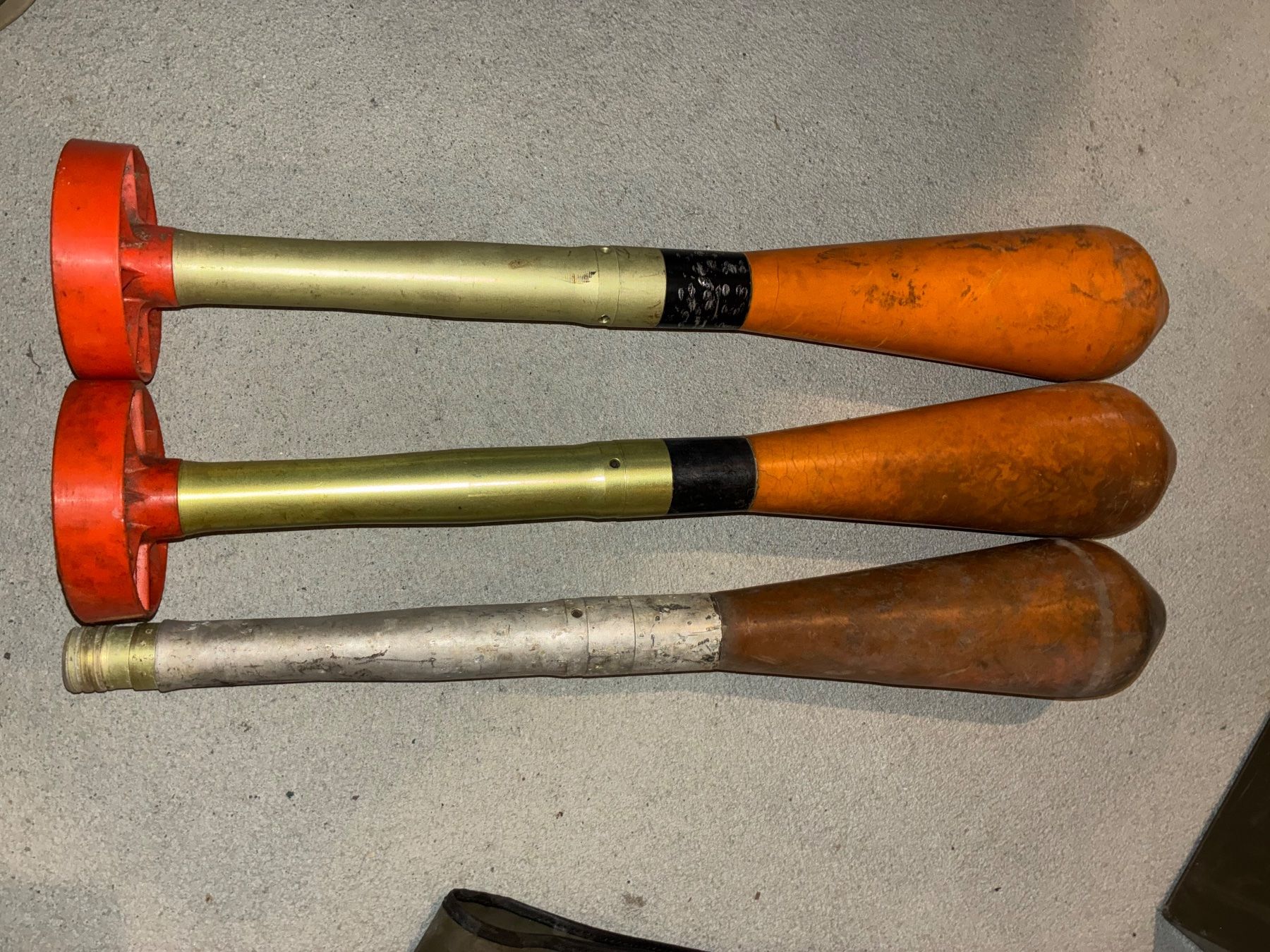 Schweizer Armee Stichwaffen: 3 xKartoffelstampfer Runkel – Gebraucht aus Oberiberg von reimet