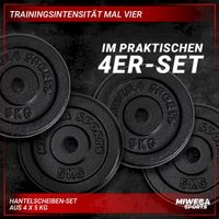 Miweba Sports Hantelscheiben 4 x 5 kg
