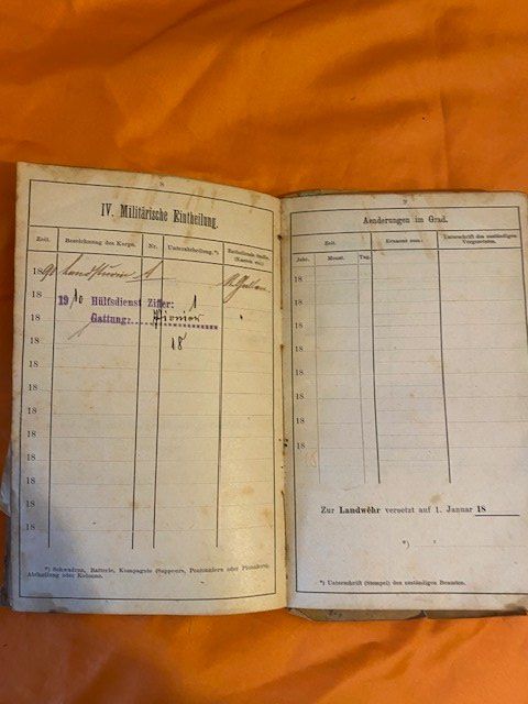 Documenti: 2 X DIENSTBÜCHLEIN 1890 / 1903  CH ARMEE – Difettoso da Chur venduto da silbermon 3
