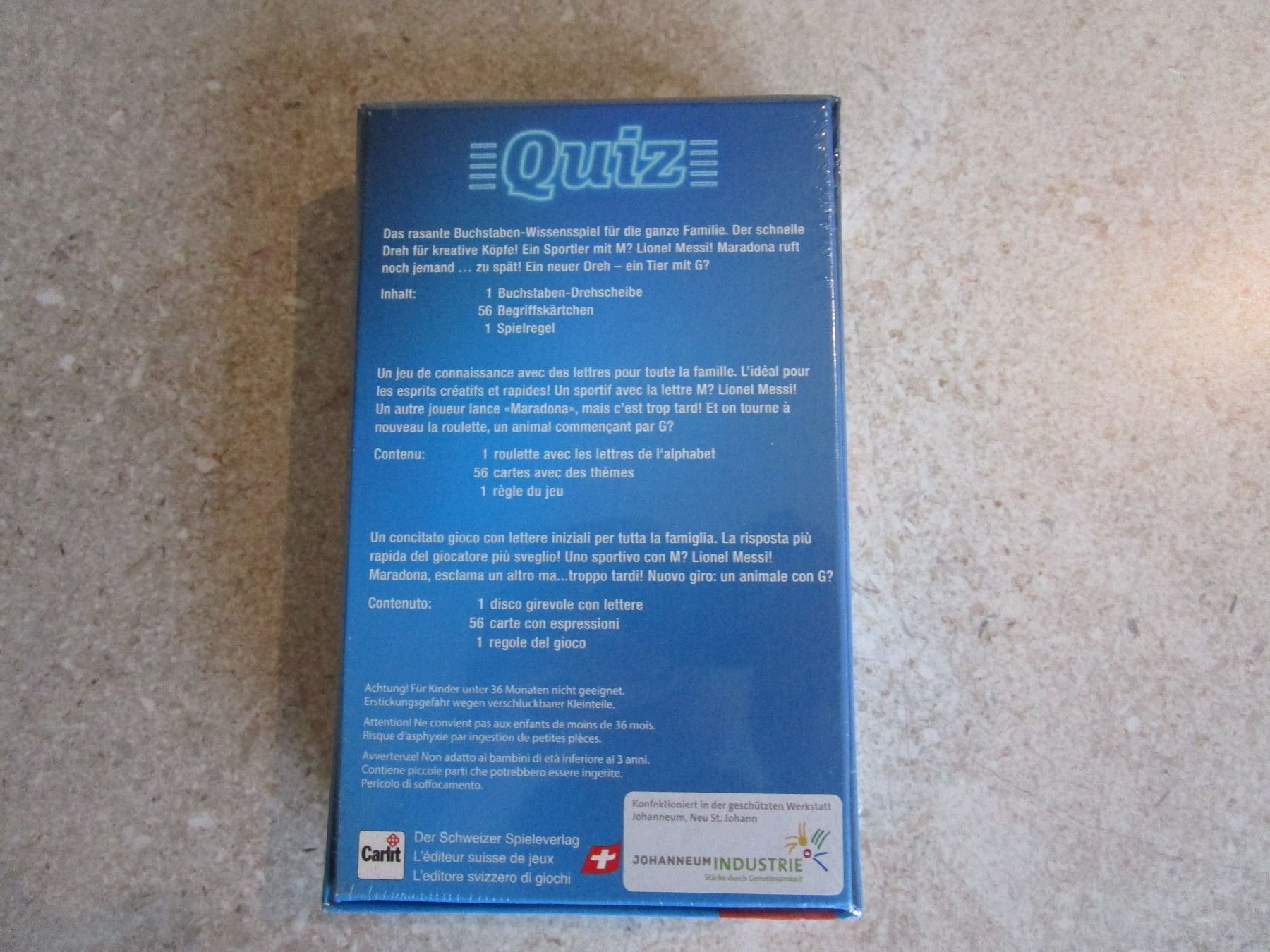 Carlit Spiele: Quiz Spiel – Neu und originalverpackt aus Grenchen von Uhus15 1