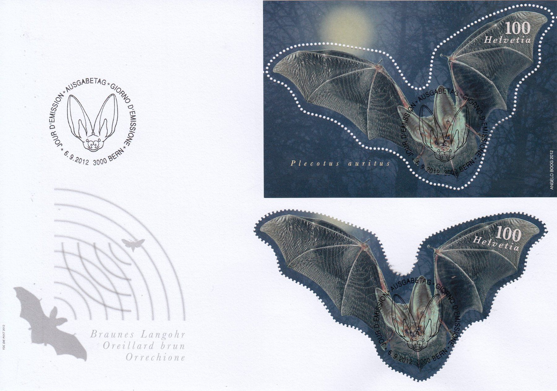 Tous les timbres: 1444 + 1444A FDC mit Vollstempel Bern 8.9.12 – D'occasion à Spreitenbach par Lienbi01