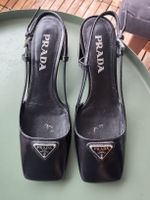 Prada Slingpumps Leder schwarz Groesse 36 guter Zustand