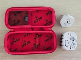 Skross Tasche Reisestecker 3 Polig Weltreiseszecker