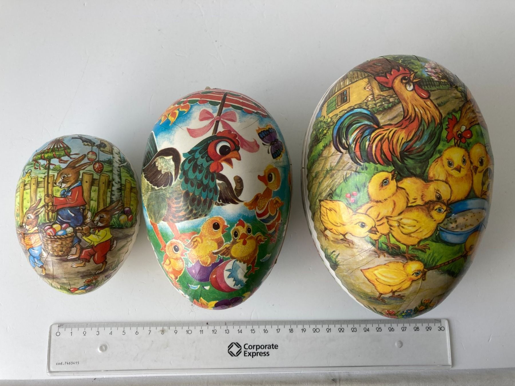 Tutte le decorazioni: Alte Ostereier aus Karton – Usato da Zwingen venduto da moje1
