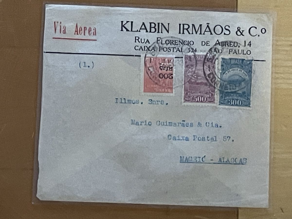 Buste & buste per spedizione: Brasilien Flugpost Briefe 2 Stk. – Usato da Thun venduto da Thunersee2 3