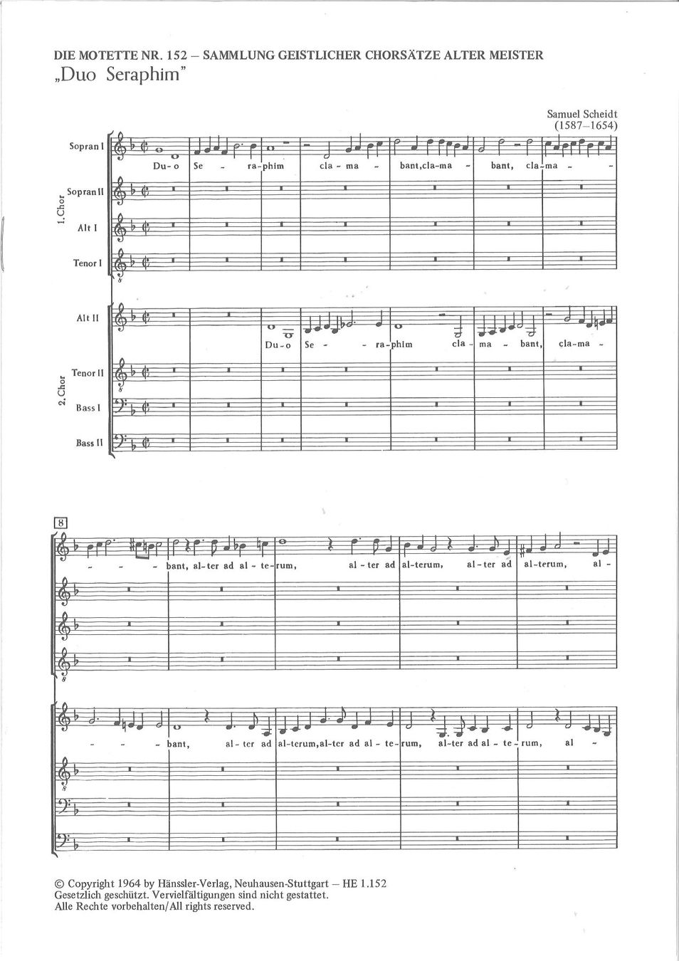 Livres: 51x Scheidt Samuel - «Duo Seraphim» – Neuf (Voir description) à Neuchâtel par Maudicia