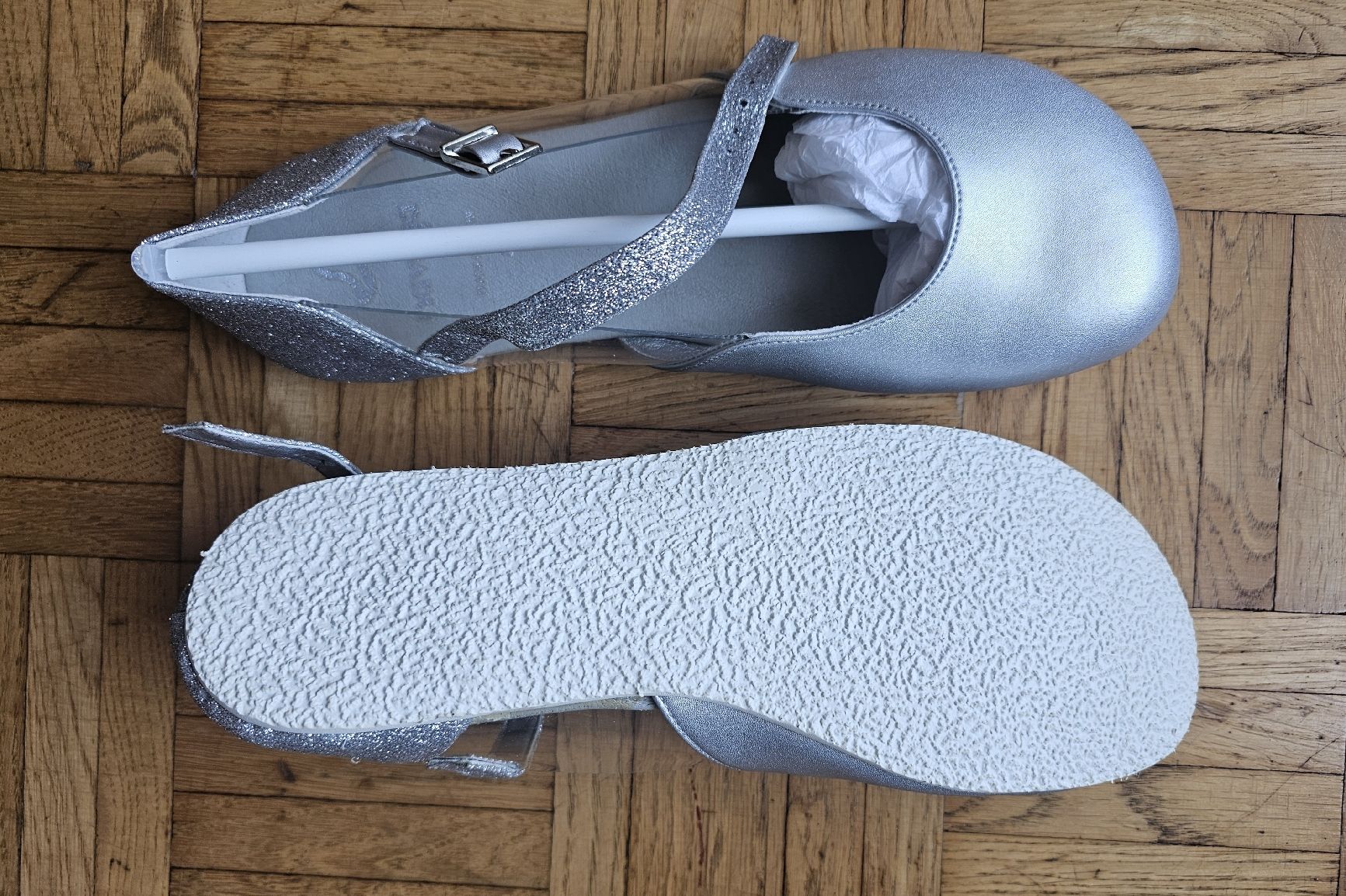 Chaussures femmes: New Navega barefoot silver flats – Neuf avec emballage d'origine à Zürich par Ada2 3