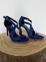     Bershka Sandalen Blau Gr. 38 mit Stilettoabsatz