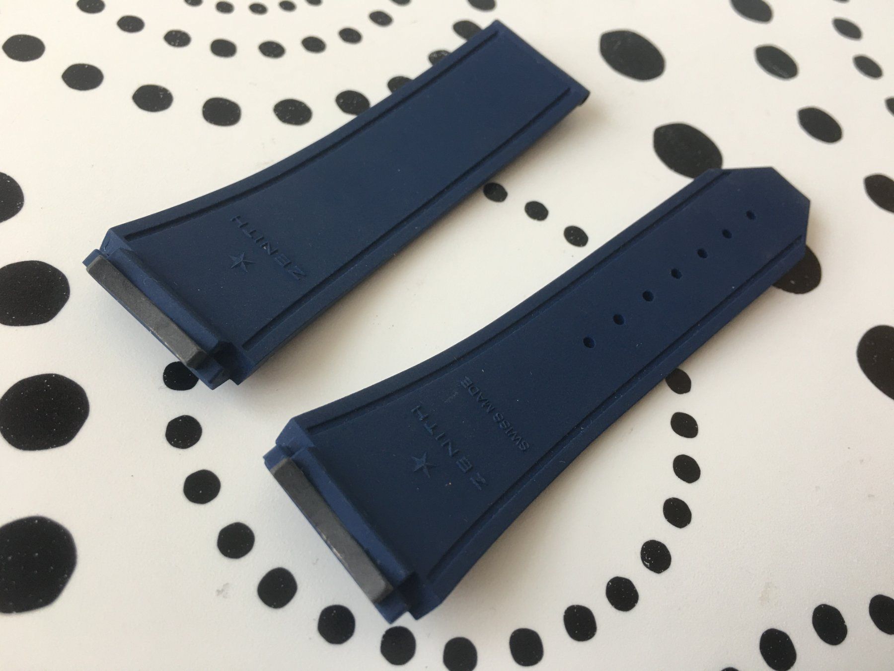 Bracciali & Braccialetti: ZENITH ORIGINAL - BRACELET SILICONE - BLUE - NEW !!! – Nuovo (secondo la descrizione) da Epalinges venduto da watchforyou 1