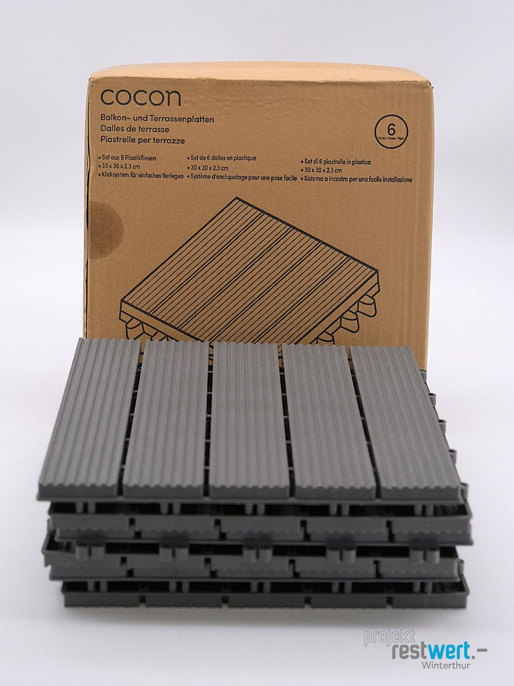 Revêtements de sol: COCON Balkon-& Terassenplatten Plastikfliesen – Neuf (Voir description) à Winterthur par Restwert_Winterthur