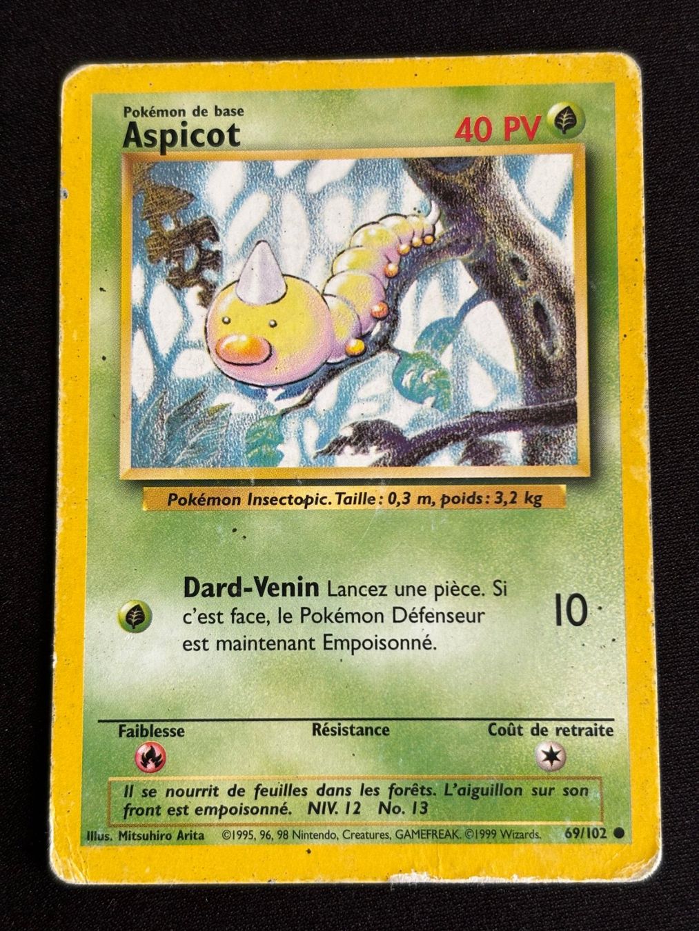 Pokémon Sammelbilder & Trading cards: Pokemon Aspicot - Set de Base 69/102 - Français – Gebraucht aus Bern von Big_GS