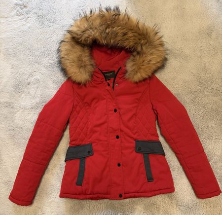 Damen Parka mit Echtpelz (Gr. 36)