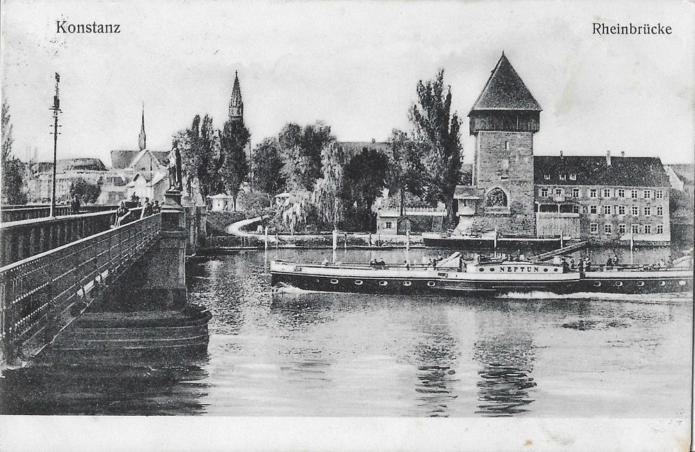 Karte Konstanz 1909 (Rheinbrücke) | Kaufen auf Ricardo