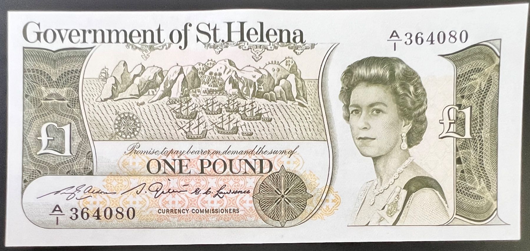 Banconote: St. Helena 1 Pound (1982) - non circ./unz – Nuovo (secondo la descrizione) da Tramelan venduto da MHK79