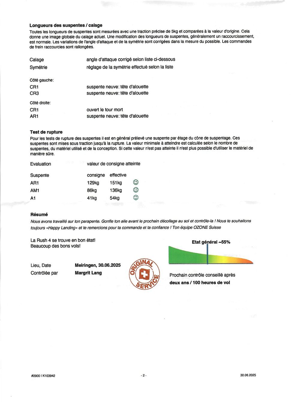 Ozone Sport dell'aria & Aquiloni: Voile parapente Ozone Rush 4 L - Révisée – Usato da Cudrefin venduto da jarod01 2