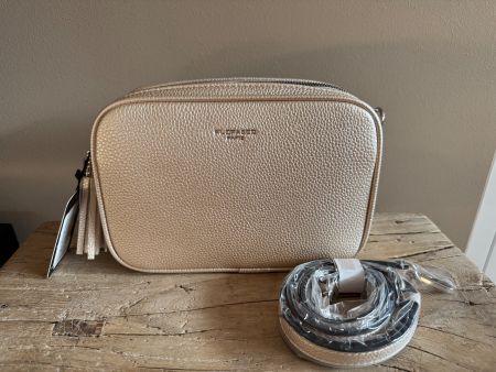 Elegante beige Handtasche neu
