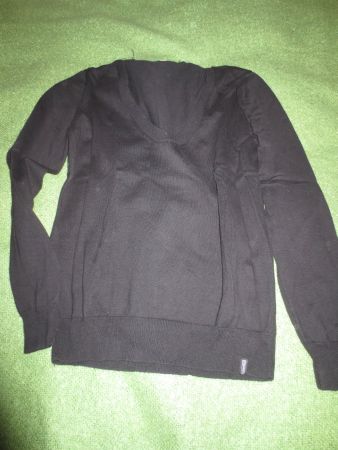 Pullover schwarz Grösse L naturaline - Rundhalsausschnitt