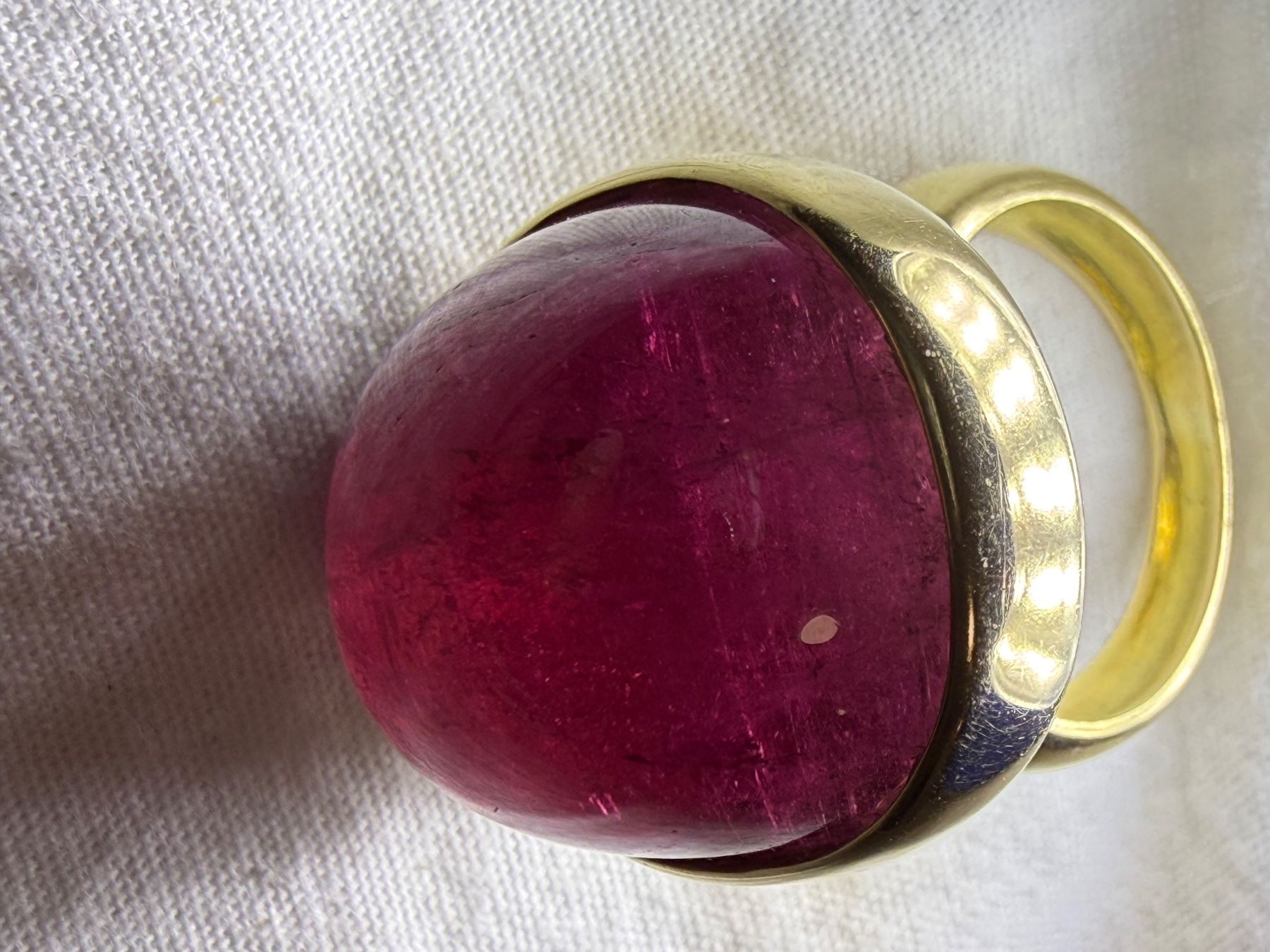 Anelli: GoldRing 18k mit Turmalin Rubellit – Usato da Oberhof venduto da RealStone 7