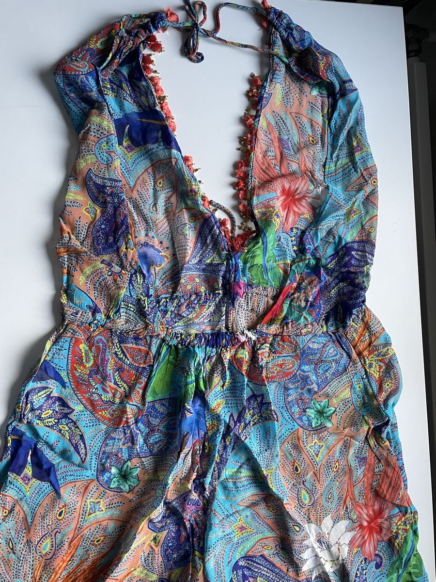 Tute: Etro Jumpsuit Seide ital. Gr. 40 oder S bunt – Usato da Gockhausen venduto da AnneT07