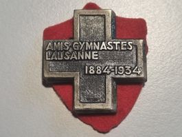 Insigne Amis Gymnastes Lausanne 1884-1934 bon état.