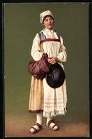 Ticino, Contadina verzaschesa, Frau in T