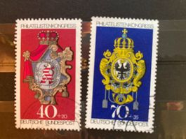 BRD 1973 Satz Philatelistenkongress IBRA München gestempelt