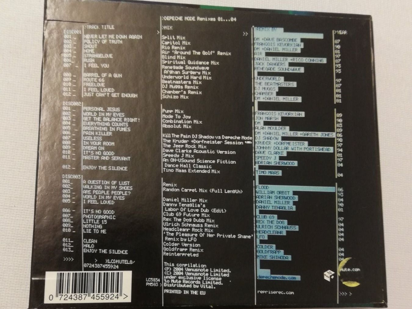 CDs: DEPECHE MOD - REMIXES 81...04 – D'occasion à Bern par Vinylsound.ch 1