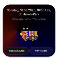 1 Ticket FC Basel FC Barcelona - tolle Sicht