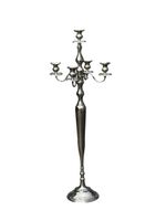 Grosser Kerzenständer für 5 Kerzen, WMF versilbert 117cm