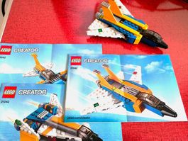 LEGO Creator # 31042  Flugzeug Jet mit 3 Anleitungen