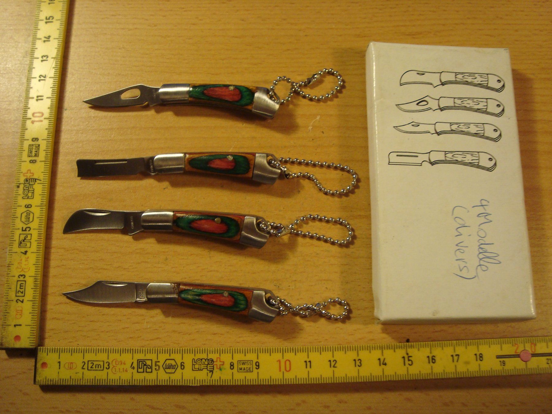Coltelli tascabile: 4 Miniklappmesser – Usato da Vordemwald venduto da tinumesser 2