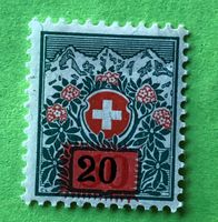 Schweizer Wappen und Alpenrosen Briefmarken