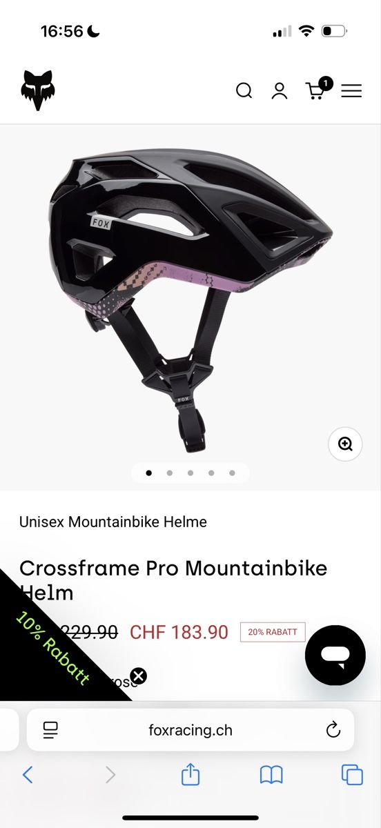Fox Helme: Fox crossframe pro helm M  – Gebraucht aus Giubiasco von Darkemperor 4
