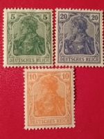 3 ANTIKE BRIEFMARKEN DEUTSCHES REICH UNGESTEMPELT