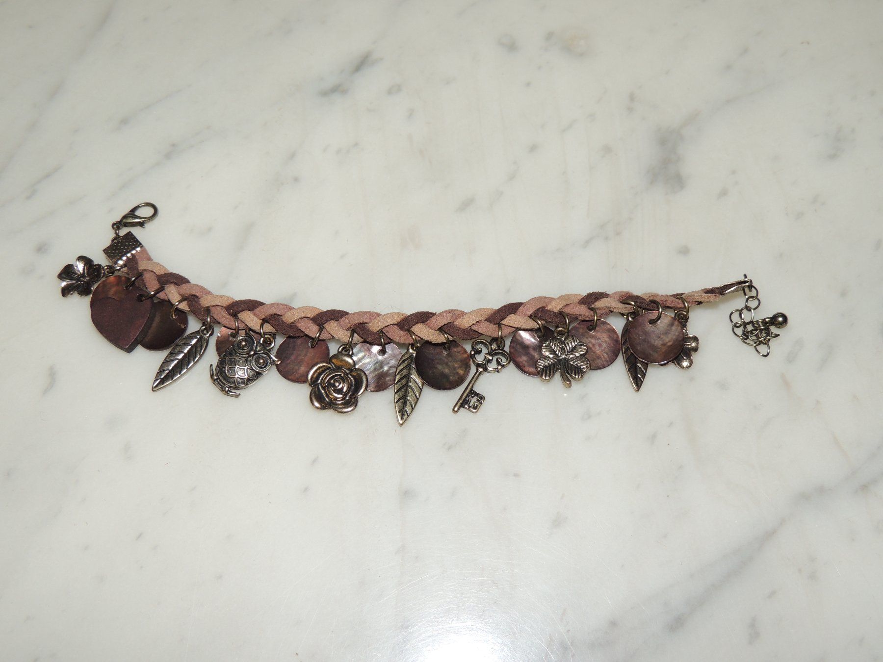 Bracciali & Braccialetti: SCHÖNES ARMBAND "LEDER-OPTIK & METALL" NEU – Nuovo (secondo la descrizione) da Au ZH venduto da FashionConsultant 2
